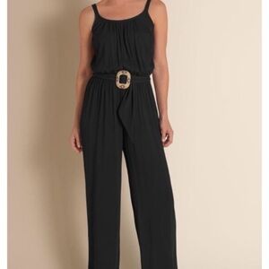Soft Surroundings Crinkle Gauze Jumpsuit no belt